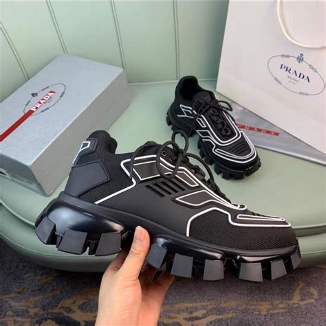 prada shoes cloudbust black and white|Prada cloudbust sneakers sale.